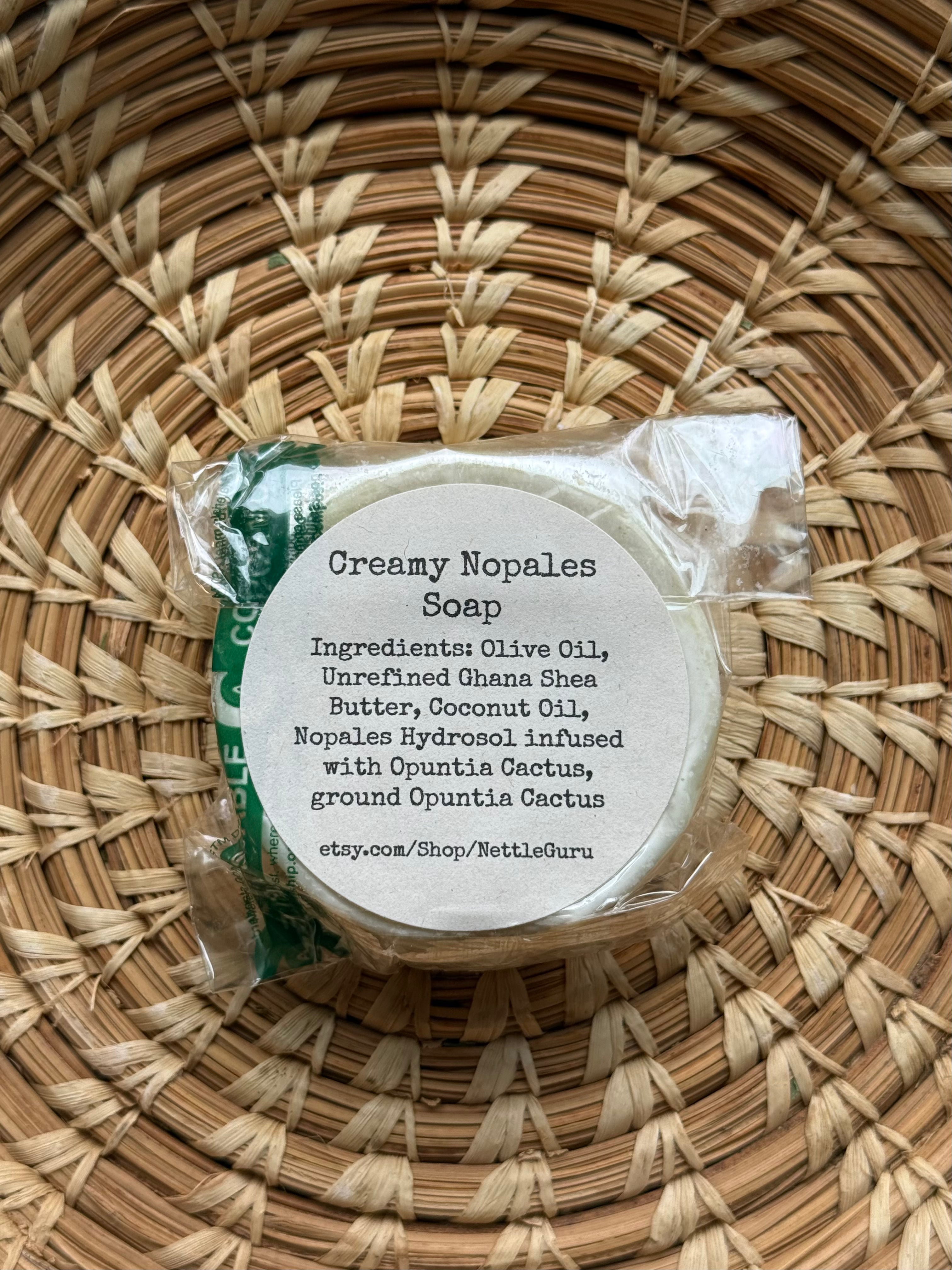 Creamy Nopales Soap by Nettle Guru