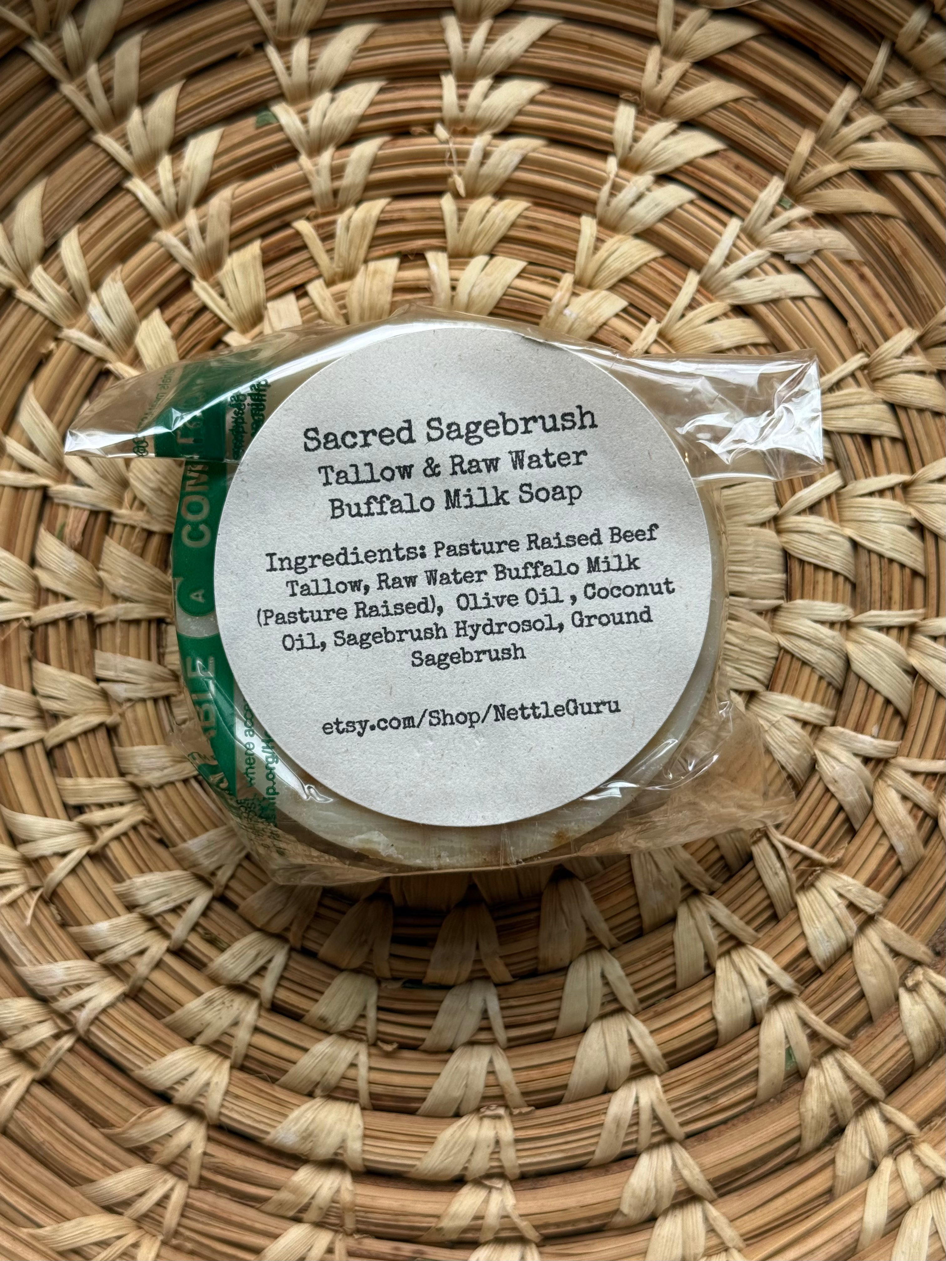 Sacred Sagebrush + Tallow Soap by Nettle Guru